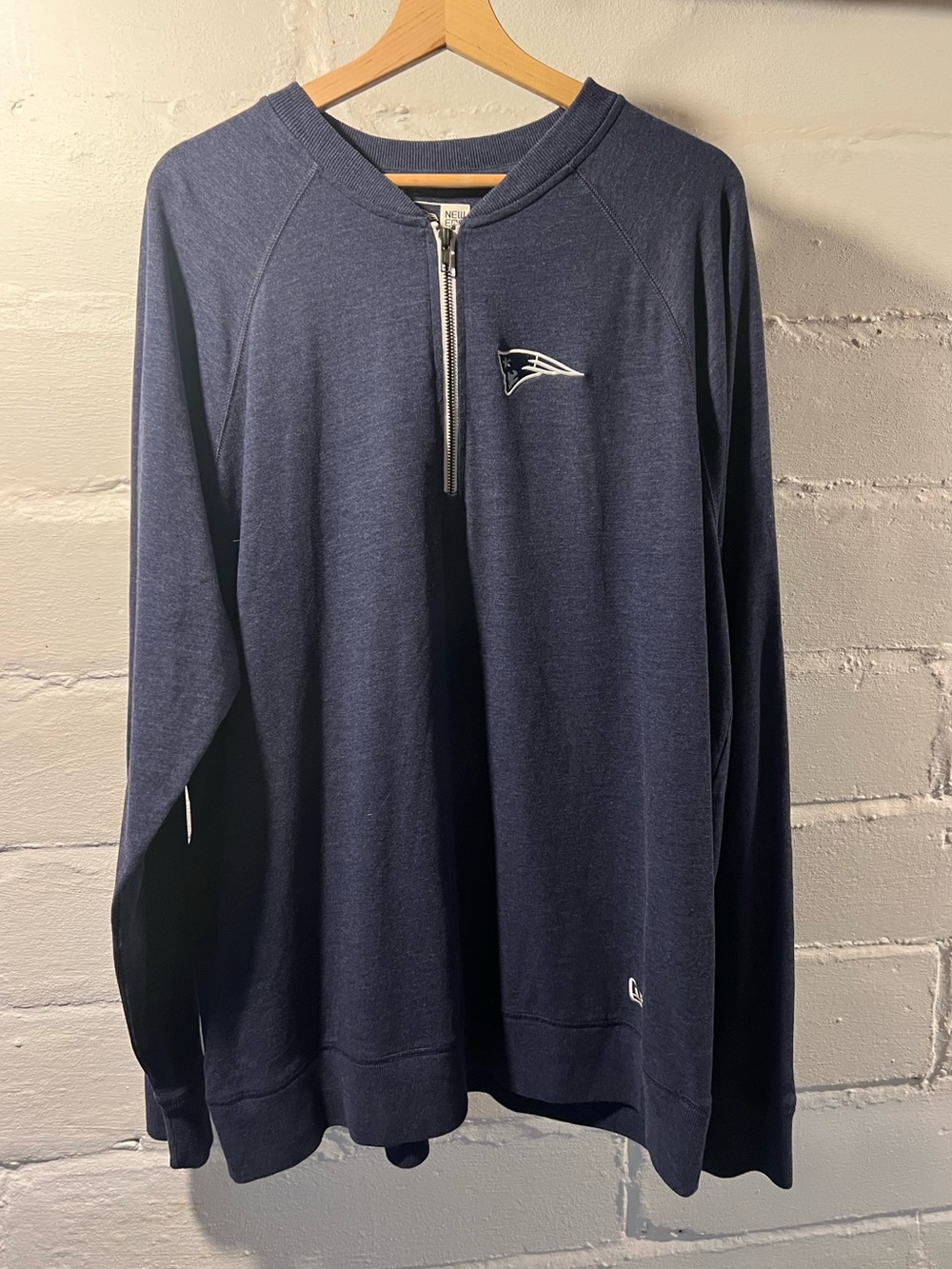 New Era Patriots blue quarter zip 2XL